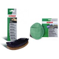 SONAX MicrofaserPflegePad Textil- & LederBürste